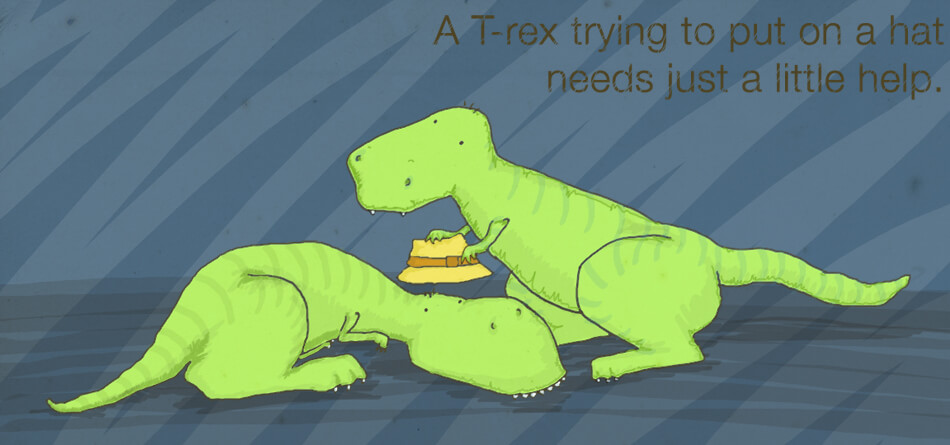 T-Rex illustrazione di tostoini